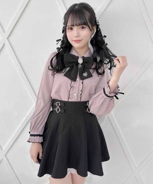 ROJITA(ロジータ)の「【セットアップ対応】ハートWバックルスカショーパン(スカート・レディース・ピンクベージュ/ブラック/ブルー・FREE)」の11枚目の写真