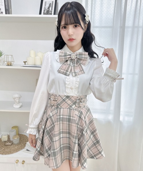 ROJITA(ロジータ)の「【セットアップ対応】ハートWバックルスカショーパン(スカート・レディース・ピンクベージュ/ブラック/ブルー・FREE)」の20枚目の写真