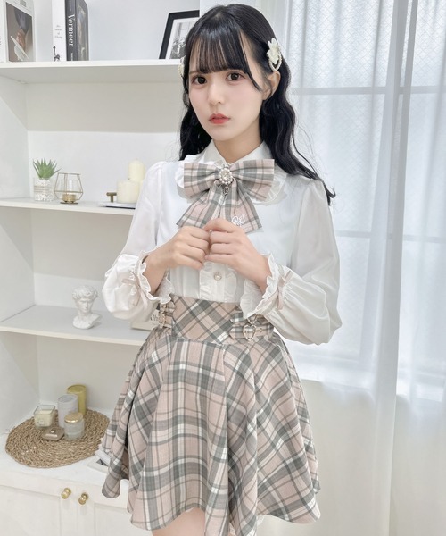ROJITA(ロジータ)の「【セットアップ対応】ハートWバックルスカショーパン(スカート・レディース・ピンクベージュ/ブラック/ブルー・FREE)」の21枚目の写真