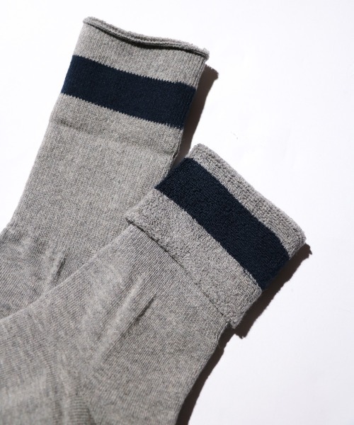 PHINGERIN（フィンガリン）の「PHINGERIN / フィンガリン SOCKS! ORGANIC オーガニック ロールソックス（ソックス/靴下・メンズ・ネイビー/ブラック/グレー・FREE）」の5枚目の写真