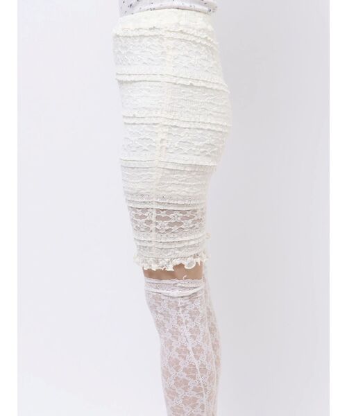 merry jenny（メリージェニー）の「レースバイカーレギンス（レギンス/スパッツ・レディース・ブラック/アイボリー・FREE）」の10枚目の写真