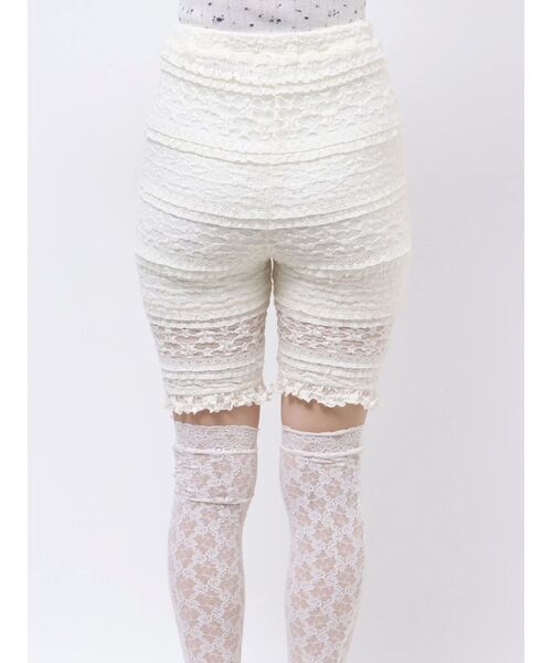 merry jenny（メリージェニー）の「レースバイカーレギンス（レギンス/スパッツ・レディース・ブラック/アイボリー・FREE）」の11枚目の写真