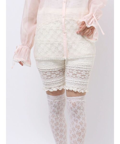 merry jenny（メリージェニー）の「レースバイカーレギンス（レギンス/スパッツ・レディース・ブラック/アイボリー・FREE）」の17枚目の写真