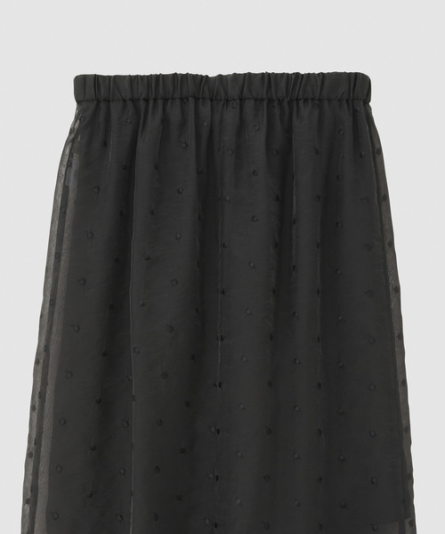 ROPE'(ロペ)の「シアードットIラインスカート(スカート・レディース・ブラック・38/36)」の8枚目の写真