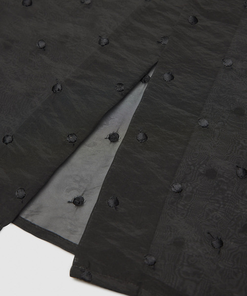 ROPE'(ロペ)の「シアードットIラインスカート(スカート・レディース・ブラック・38/36)」の11枚目の写真