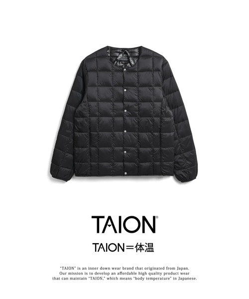 TAION/タイオン CREW NECK BUTTON DOWN JKT（ダウンジャケット/コート）｜TAION（タイオン）