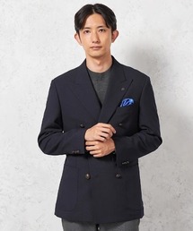 KATHARINE E HAMNETT（キャサリン・イー・ハムネット）の「【KATHARINE E HAMNETT-キャサリン・イー・ハムネット-】ダブル 紺ブレザー メタルボタン【セットアップ商品有】ウールライク ストレッチ 秋冬（テーラードジャケット）」