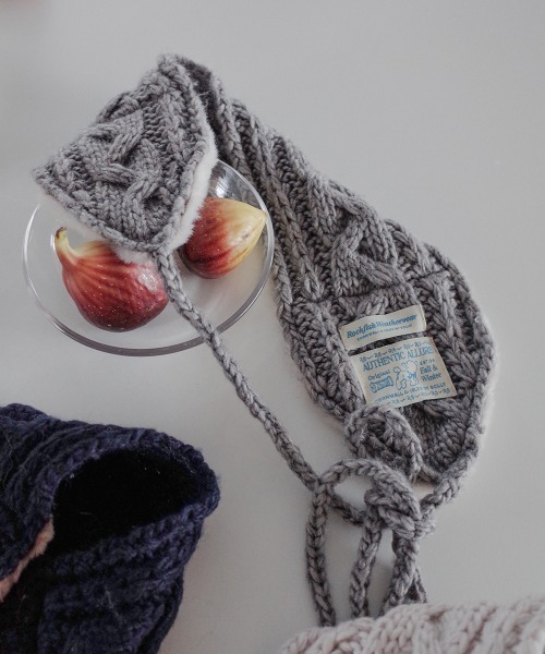 CABLE FUR KNIT EARMUFF（イヤーマフ）｜ROCKFISH WEATHERWEAR