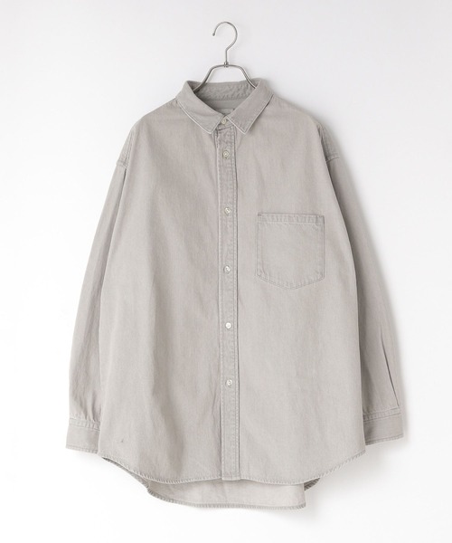 LOWRYS FARM（ローリーズファーム）の「デニムカコウシャツ　 289059（シャツ/ブラウス・メンズ・ブルー/グレー・LARGE/MEDIUM）」の14枚目の写真