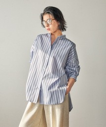 BAYFLOW | バンドカラーストライプシャツ(シャツ/ブラウス)