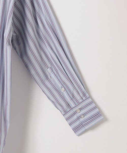 BAYFLOW（ベイフロー）の「バンドカラーストライプシャツ（シャツ/ブラウス・レディース・ピンク/グレー/ライトブルー・FREE）」の22枚目の写真