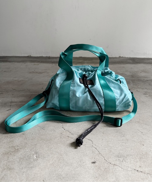 PENDLETON（ペンドルトン）の「ST:PENDLETON ペンドルトンRIPSTOP DRAW BOSTON　リップストップ ドロー ボストンバッグ（ショルダーバッグ・レディース・オフホワイト/ターコイズブルー/ブラック・FREE）」の16枚目の写真