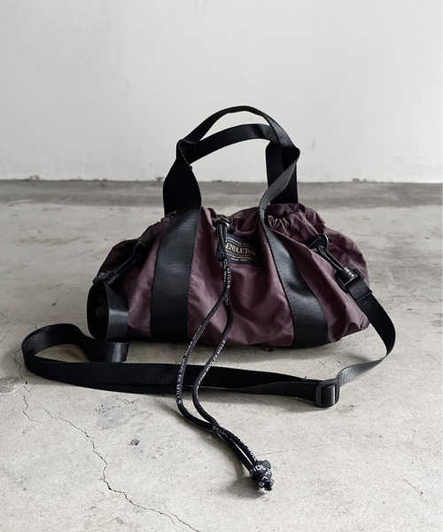 PENDLETON（ペンドルトン）の「ST:PENDLETON ペンドルトンRIPSTOP DRAW BOSTON　リップストップ ドロー ボストンバッグ（ショルダーバッグ・レディース・オフホワイト/ターコイズブルー/ブラック・FREE）」の8枚目の写真