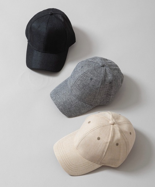 Munich（ミューニック）の「リネンライクキャンバスキャップ（キャップ・レディース・グレー/ベージュ/ブラック・FREE）」の4枚目の写真
