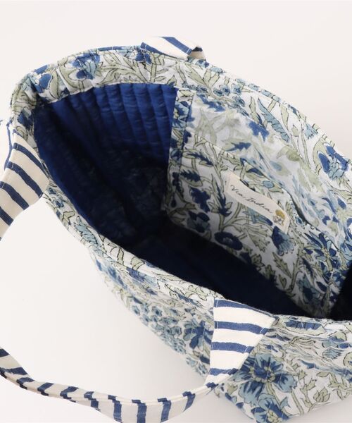 チチカカ（チチカカ）の「ブロックプリントキルトミニトートバッグ【WEB限定】（トートバッグ・レディース・ブルー/ターコイズブルー/イエロー/ピンク・FREE）」の13枚目の写真