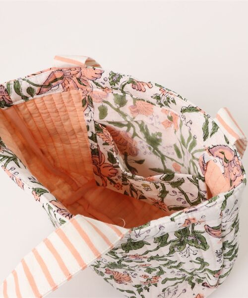 チチカカ（チチカカ）の「ブロックプリントキルトミニトートバッグ【WEB限定】（トートバッグ・レディース・ブルー/ターコイズブルー/イエロー/ピンク・FREE）」の15枚目の写真