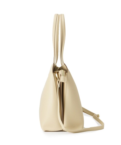 SHOO・LA・RUE（シューラルー）の「【軽量】スクエアトートバッグ（トートバッグ・レディース・ブラック/ライトベージュ/グレー・00）」の17枚目の写真