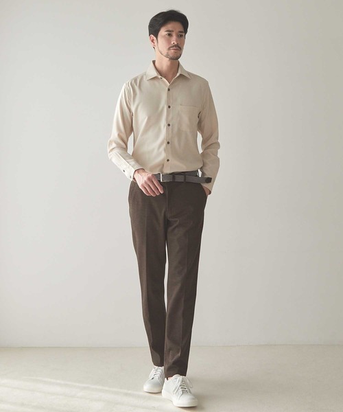 UNION STATION（ユニオンステーション）の「ストレッチカチオンワイドカラーシャツ（シャツ/ブラウス・メンズ・ホワイト/ライトグレー/ベージュ・LL/S/M/L）」の11枚目の写真