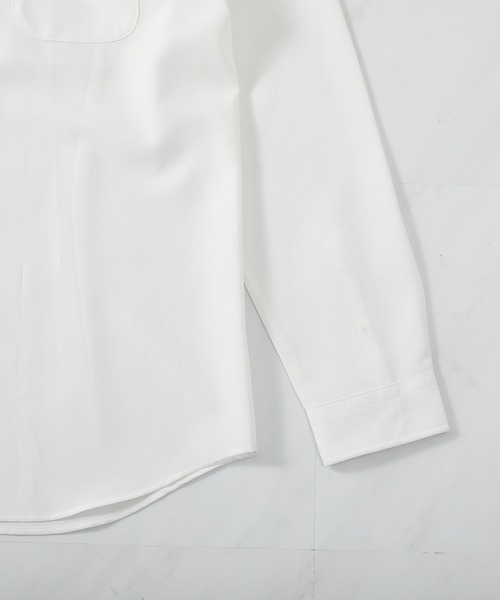 UNION STATION（ユニオンステーション）の「ストレッチカチオンワイドカラーシャツ（シャツ/ブラウス・メンズ・ホワイト/ライトグレー/ベージュ・LL/S/M/L）」の17枚目の写真