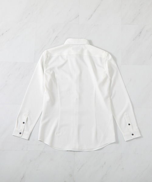 UNION STATION（ユニオンステーション）の「ストレッチカチオンワイドカラーシャツ（シャツ/ブラウス・メンズ・ホワイト/ライトグレー/ベージュ・LL/S/M/L）」の19枚目の写真