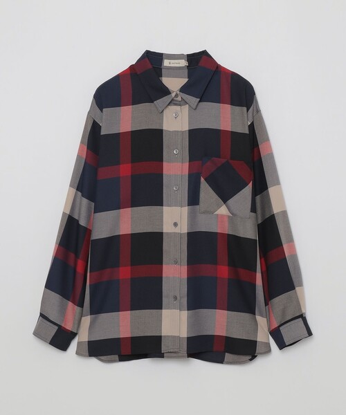 CB CRESTBRIDGE（シービークレストブリッジ）の「クレストブリッジチェックスタンダードシャツ（シャツ/ブラウス・レディース・ライトベージュ/グリーン系その他/ブルー系その他7・M/S）」の9枚目の写真