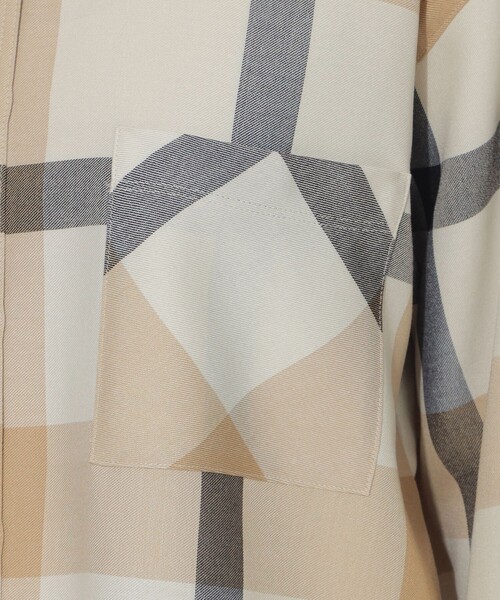 CB CRESTBRIDGE（シービークレストブリッジ）の「クレストブリッジチェックスタンダードシャツ（シャツ/ブラウス・レディース・ライトベージュ/グリーン系その他/ブルー系その他7・M/S）」の13枚目の写真