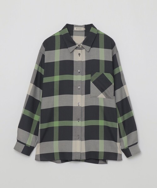 CB CRESTBRIDGE（シービークレストブリッジ）の「クレストブリッジチェックスタンダードシャツ（シャツ/ブラウス・レディース・ライトベージュ/グリーン系その他/ブルー系その他7・M/S）」の19枚目の写真