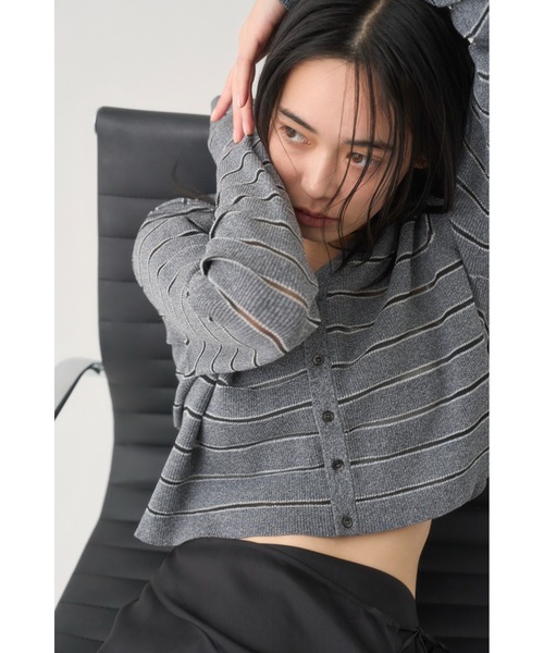 MIESROHE(ミースロエ)の「ツイルイージーラップSK(スカート・レディース・アイボリー/ブラック/ブラウン・1/0)」の5枚目の写真