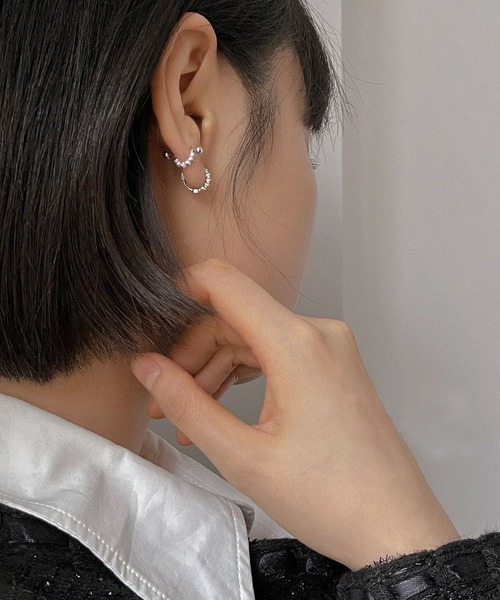 LA VORAGINE(ラ ヴォラジネ)の「アレルギー対応エコジルコンピアス(ピアス(両耳用)・レディース・シルバー/ゴールド・FREE)」の8枚目の写真