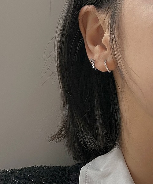 LA VORAGINE(ラ ヴォラジネ)の「アレルギー対応エコジルコンピアス(ピアス(両耳用)・レディース・シルバー/ゴールド・FREE)」の9枚目の写真