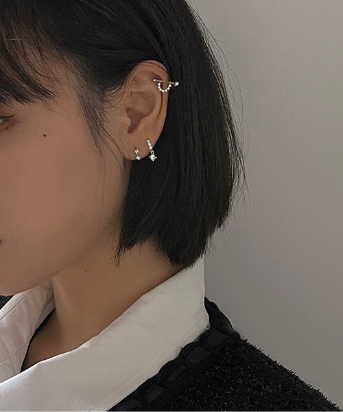 LA VORAGINE(ラ ヴォラジネ)の「アレルギー対応エコジルコンピアス(ピアス(両耳用)・レディース・シルバー/ゴールド・FREE)」の10枚目の写真