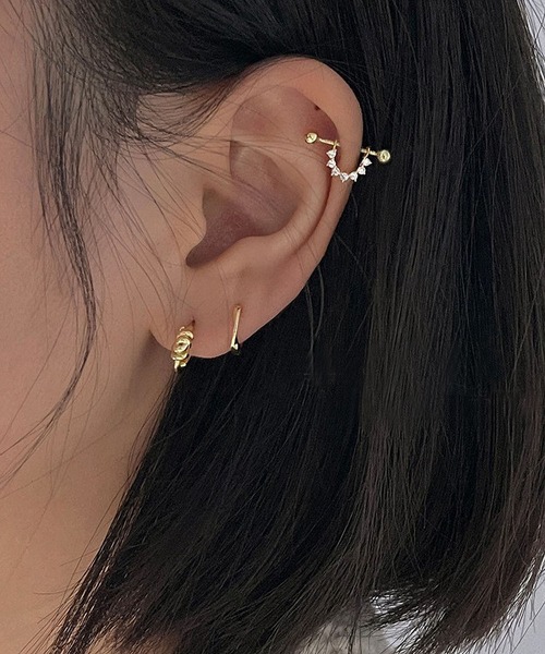 LA VORAGINE(ラ ヴォラジネ)の「アレルギー対応エコジルコンピアス(ピアス(両耳用)・レディース・シルバー/ゴールド・FREE)」の11枚目の写真