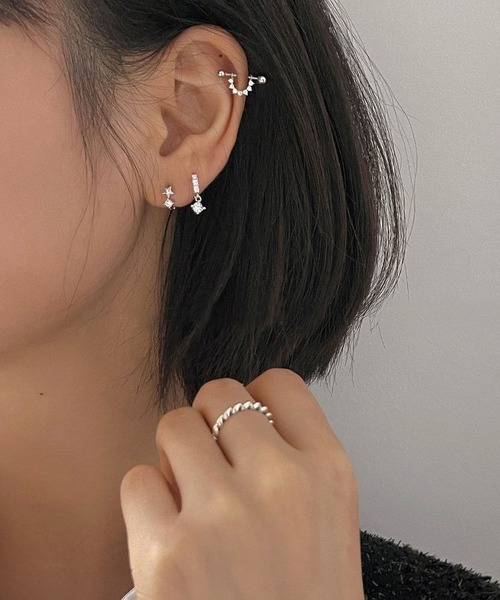 LA VORAGINE(ラ ヴォラジネ)の「アレルギー対応エコジルコンピアス(ピアス(両耳用)・レディース・シルバー/ゴールド・FREE)」の12枚目の写真