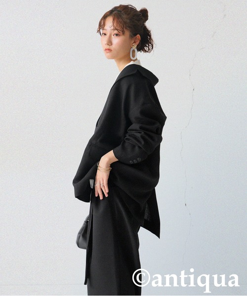 antiqua(アンティカ)の「オーバーサイズ テーラードジャケット(テーラードジャケット・レディース・ブラック/ベージュ/ベージュ系その他・ONESIZE)」の15枚目の写真