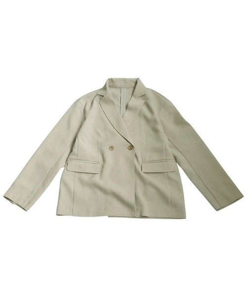 antiqua(アンティカ)の「オーバーサイズ テーラードジャケット(テーラードジャケット・レディース・ブラック/ベージュ/ベージュ系その他・ONESIZE)」の9枚目の写真