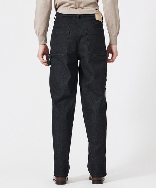 DESIGNWORKS（デザインワークス）の「【ハイパーストレッチ】ペインター ワイド デニム パンツ（デニムパンツ・メンズ・ブラック/ホワイト・44/46/48/50）」の5枚目の写真