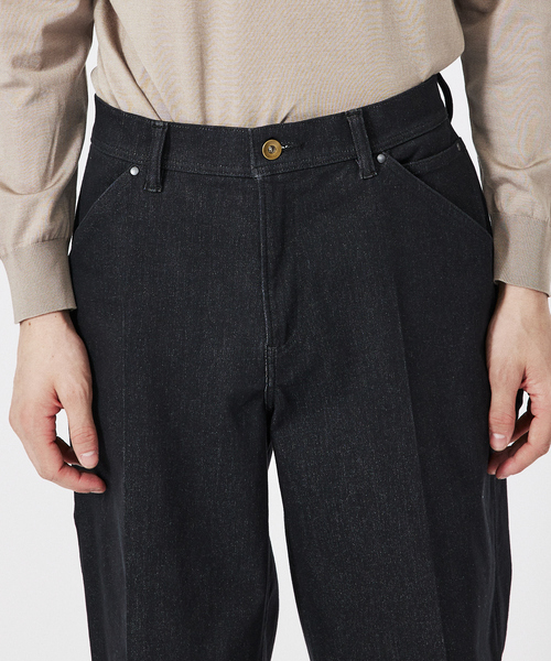 DESIGNWORKS（デザインワークス）の「【ハイパーストレッチ】ペインター ワイド デニム パンツ（デニムパンツ・メンズ・ブラック/ホワイト・44/46/48/50）」の6枚目の写真