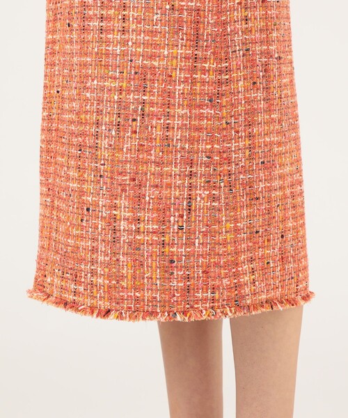 セール】シャイニーカラーツイード ストレートジャンパースカート
