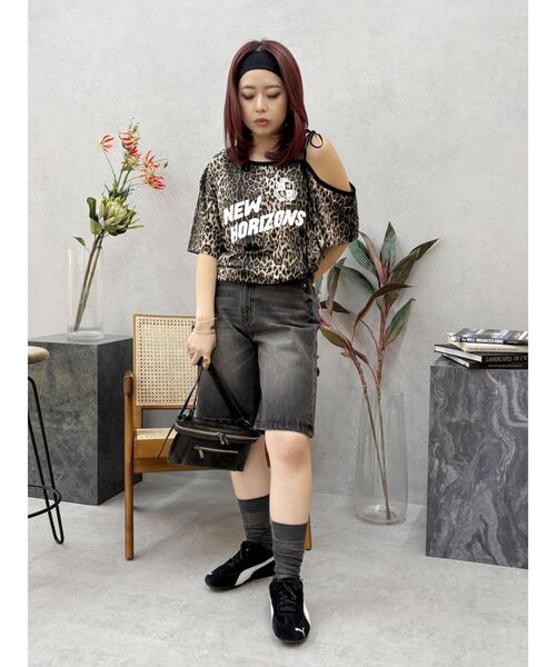 EVRIS（エヴリス）の「バックスラッシュハーフデニムパンツ（デニムパンツ・レディース・インディゴブルー/ブラック・MEDIUM/SMALL）」の18枚目の写真