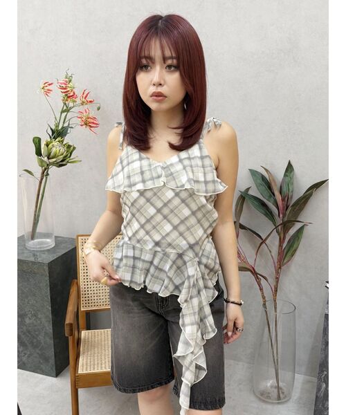 EVRIS（エヴリス）の「バックスラッシュハーフデニムパンツ（デニムパンツ・レディース・インディゴブルー/ブラック・MEDIUM/SMALL）」の19枚目の写真