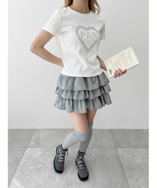 PHILLY（フィリー）の「【プチプラ\2199★】PARISストーンロゴTシャツ（Tシャツ/カットソー・レディース・ホワイト/ブラック・FREE）」の6枚目の写真