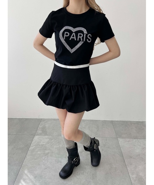 PHILLY（フィリー）の「【プチプラ\2199★】PARISストーンロゴTシャツ（Tシャツ/カットソー・レディース・ホワイト/ブラック・FREE）」の9枚目の写真