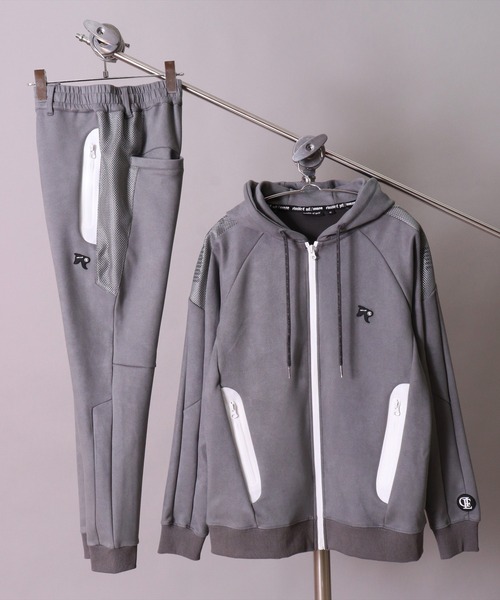 BAYBLO（ベイブロ）の「(DE)【double E golf】フェイクスエード メッシュ 切替 ジョガーパンツ（その他パンツ・メンズ・グレー・L）」の6枚目の写真