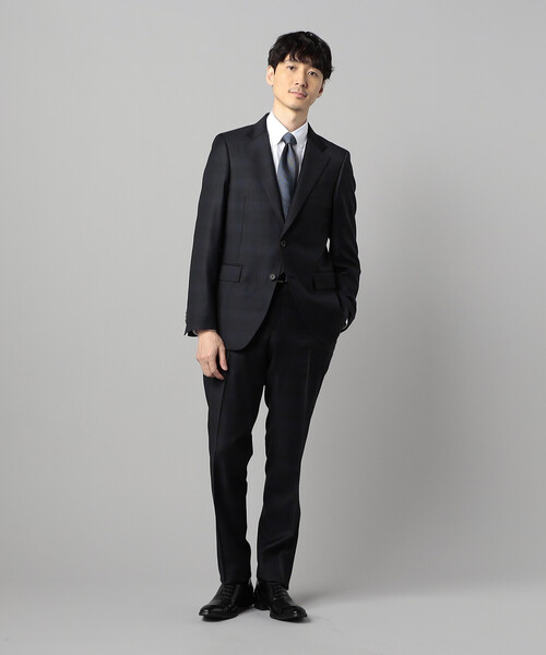 COMME CA MEN(コムサメン)の「【セットアップ対応】尾州織りイル・プリンチペ タータンチェック ジャケット(テーラードジャケット・メンズ・ブラック・S/M/L)」の3枚目の写真