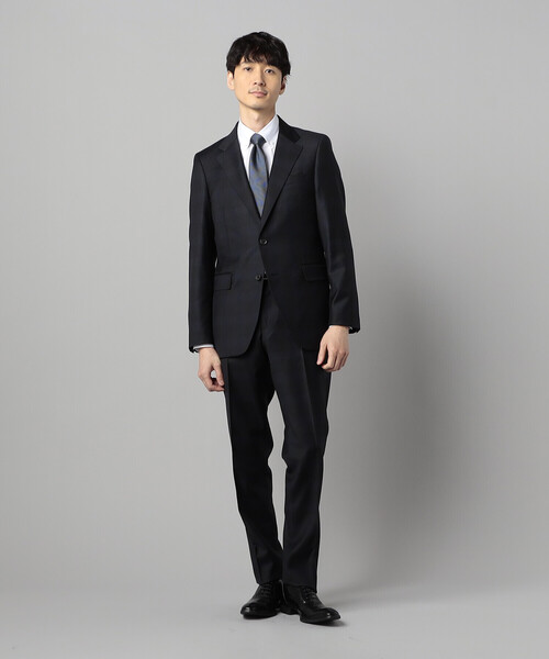 COMME CA MEN(コムサメン)の「【セットアップ対応】尾州織りイル・プリンチペ タータンチェック ジャケット(テーラードジャケット・メンズ・ブラック・S/M/L)」の4枚目の写真