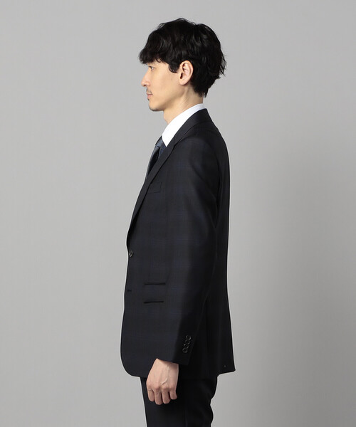 COMME CA MEN(コムサメン)の「【セットアップ対応】尾州織りイル・プリンチペ タータンチェック ジャケット(テーラードジャケット・メンズ・ブラック・S/M/L)」の8枚目の写真