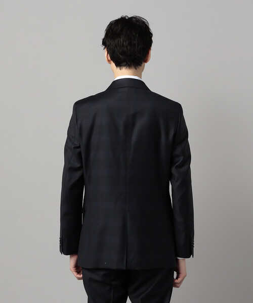 COMME CA MEN(コムサメン)の「【セットアップ対応】尾州織りイル・プリンチペ タータンチェック ジャケット(テーラードジャケット・メンズ・ブラック・S/M/L)」の9枚目の写真