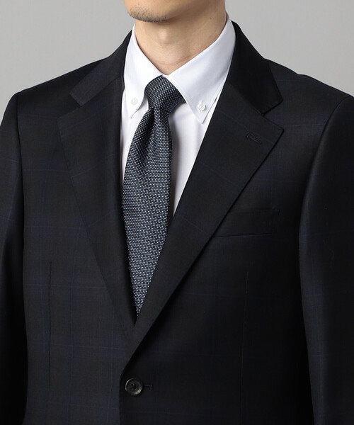 COMME CA MEN(コムサメン)の「【セットアップ対応】尾州織りイル・プリンチペ タータンチェック ジャケット(テーラードジャケット・メンズ・ブラック・S/M/L)」の10枚目の写真