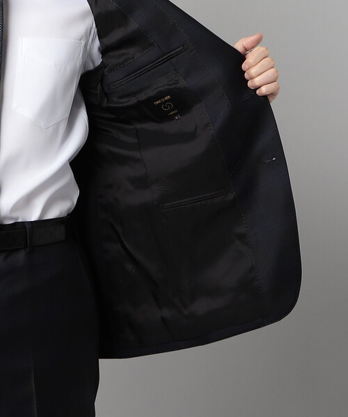 COMME CA MEN(コムサメン)の「【セットアップ対応】尾州織りイル・プリンチペ タータンチェック ジャケット(テーラードジャケット・メンズ・ブラック・S/M/L)」の17枚目の写真