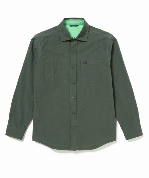 LACOSTE(ラコステ)の「カラーリバーシブルボタンダウンシャツ(シャツ/ブラウス・メンズ・ダークグリーン/ベージュ/ネイビー・39/41/40/42)」の2枚目の写真